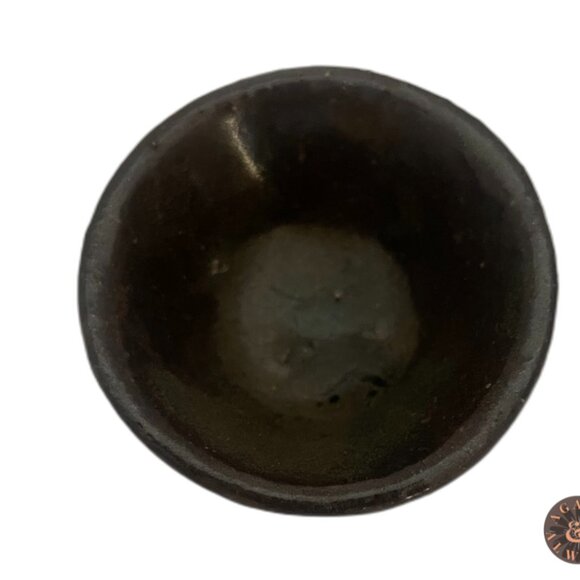 Japanese Rustic Brown Kyusu Teapot with 3 Tea Bowls โ Wabi-Sabi Style Pottery - Picture 2 of 4